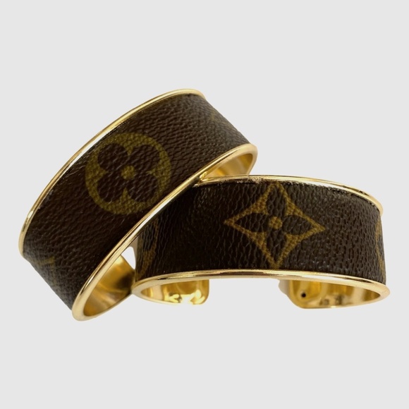 Louis Vuitton Jewelry - Louis Vuitton Up-Cycled Channel Cuff Bracelet